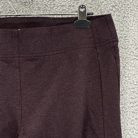 LOFT Outlet Ankle Leggings Women L Purple Pull On Stretch Elastic Waist i36 - Picture 3 of 13